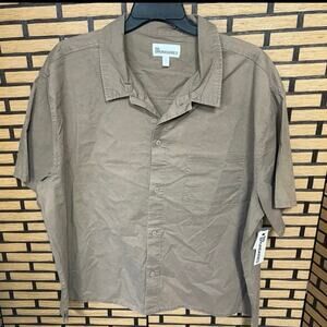 No Boundaries Tan Button Down Shirt Size 3X